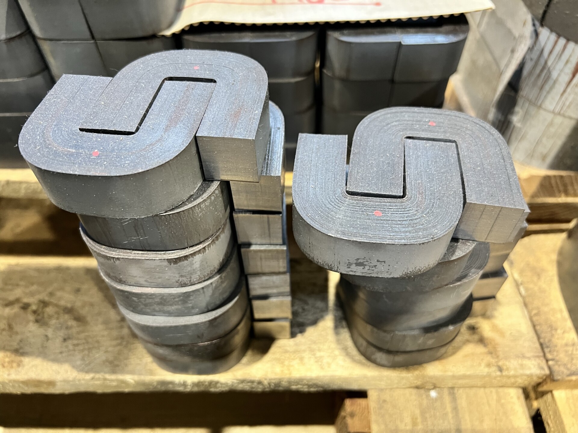 Metal C cores ready for installation in electrical equipment